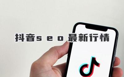 抖音seo最新行情