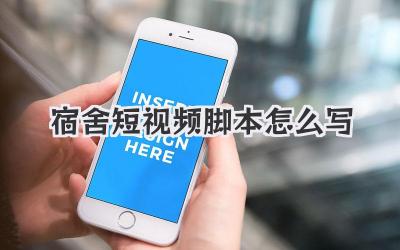 宿舍短视频脚本怎么写