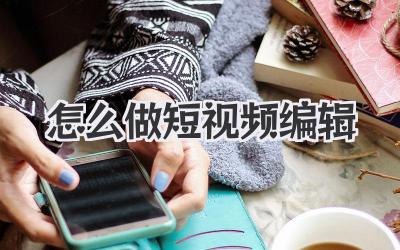 怎么做短视频编辑