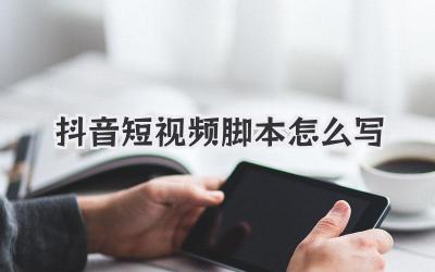 抖音短视频脚本怎么写