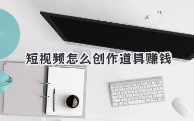 短视频怎么创作道具赚钱