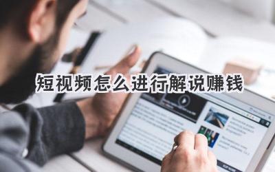 短視頻怎么進(jìn)行解說(shuō)賺錢(qián) - 策幻網(wǎng)