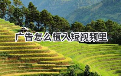 广告怎么植入短视频里 - 策幻网